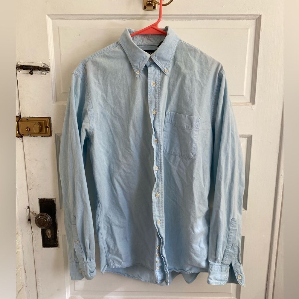 Land’s End Light Blue Men's Button Down Shirt Size 16-35